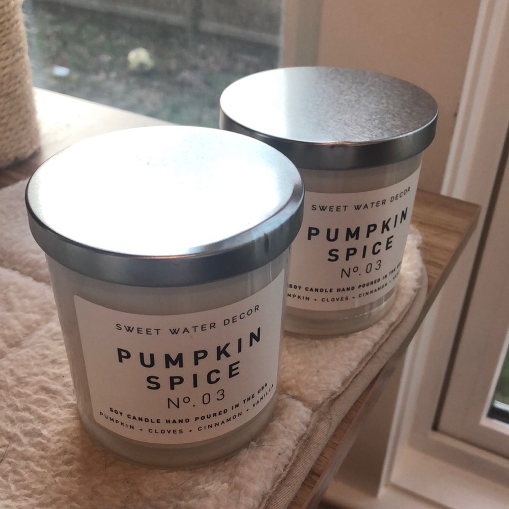 Sweet Water Decor Pumpkin Spice candles